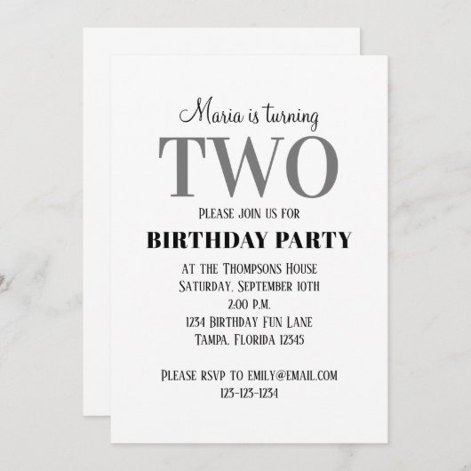 Minimalistische neutrale Vorlage für das zweite Ge (Vorne/Hinten)