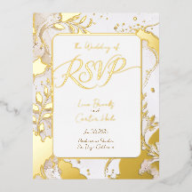 Minimalistische neutrale Wasserfarbe-Folie RSVP