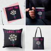 Minimalistische Niedliche Blume I Liebe Mama  Mütt Tasche