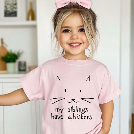 Minimalistische Niedliche Cat-Face-Kontur T-Shirt