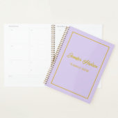 Minimalistische Niedliche Girly Pale Lilac Script  Planer (Anzeige)