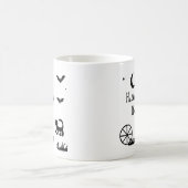 Minimalistische Niedliche Happy Halloween Kaffee T Kaffeetasse (Mittel)