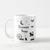 Minimalistische Niedliche Happy Halloween Kaffee T Kaffeetasse (Links)