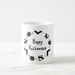 Minimalistische Niedliche Happy Halloween Kaffee T Kaffeetasse