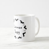 Minimalistische Niedliche Happy Halloween Kaffee T Kaffeetasse (VorderseiteRechts)