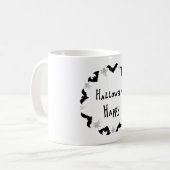 Minimalistische Niedliche Happy Halloween Kaffee T Kaffeetasse (Vorderseite Links)