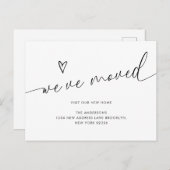 Minimalistische Niedliche Herzschrift Wir haben un Postkarte (Vorne/Hinten)