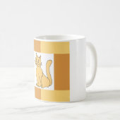 Minimalistische Niedliche I Liebe Ingwer Katzenjac Kaffeetasse (VorderseiteRechts)