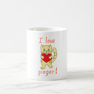 Minimalistische Niedliche I-Liebe Kaffeetasse