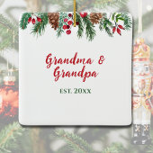 Minimalistische Niedliche Oma und Opa Ornament