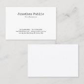 Minimalistische Nostalgie Design Retro Schlicht Tr Visitenkarte (Vorne/Hinten)