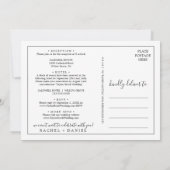 Minimalistische Nuestra Boda Einladung (Rückseite)