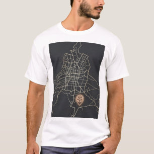 Minimalistische NYC-Fußballkartenmarkierung in Lin T-Shirt