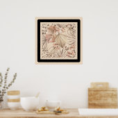 Minimalistische Oasis Blumenmuster Art Canvas Prin Poster (Küche)