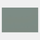 Minimalistische, ofengrüne Hochzeit Geschenkpapier Set (Vorderseite 3)