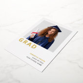 Minimalistische offizielle Bekanntgabe 2025 Real G Folieneinladung (Gedreht)