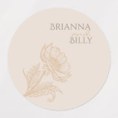 Minimalistische Ohrenpfeiler Etiketten (Design 2)