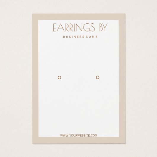 Minimalistische Ohrensichtkarte (Vorderseite)