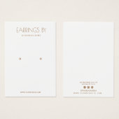 Minimalistische Ohrensichtkarte (Vorne & Hinten)