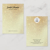 Minimalistische Ohrringe für Glitzer-Schmuckhalter Visitenkarte (Vorne/Hinten)