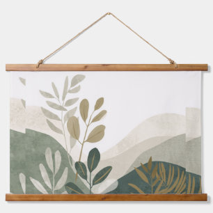 Minimalistische Öko-Wandkunst   Holztapeten-Dekor Wandteppich Mit Holzrahmen