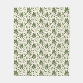 Minimalistische Öle und Branchen - nahtlos. Fleecedecke (Vorderseite)