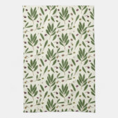 Minimalistische Öle und Branchen - nahtlos. Geschirrtuch (Vertikal)