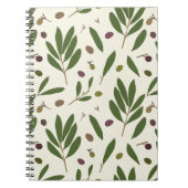 Minimalistische Öle und Branchen - nahtlos. Notizblock (Vorderseite)