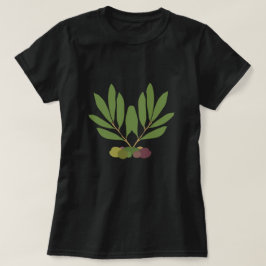 Minimalistische Öle und Zweige. T-Shirt