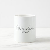 Minimalistische Opa EST 2025 Tasse | Neues Opa-Ges (Mittel)