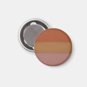Minimalistische Orange Farbflächen Abstrakte Blöck Magnet (Vorderseite/Rückseite)