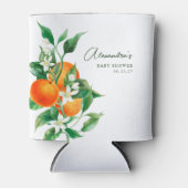 Minimalistische Orange Fruit Botanical Niedlich Ba Dosenkühler (Vorderseite)