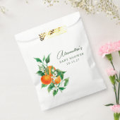 Minimalistische Orange Fruit Botanical Niedlich Ba Geschenktütchen (Versiegelt)