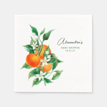 Minimalistische Orange Fruit Botanical Niedlich Ba