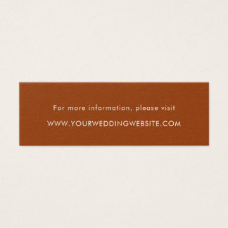 Minimalistische Orange Wedding Website Cards