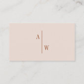 Minimalistische Orangefarbene Hochzeitsdetails Begleitkarte (Rückseite)