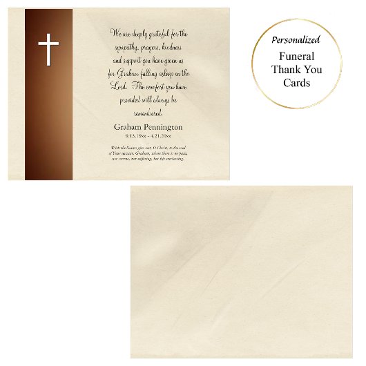 Minimalistische orthodoxe Gedenkstätte Dankeskarte