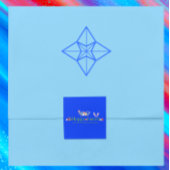 MINIMALISTISCHE OSTBUNNY OAR EIER BLUME DESIGN QUADRATISCHER AUFKLEBER