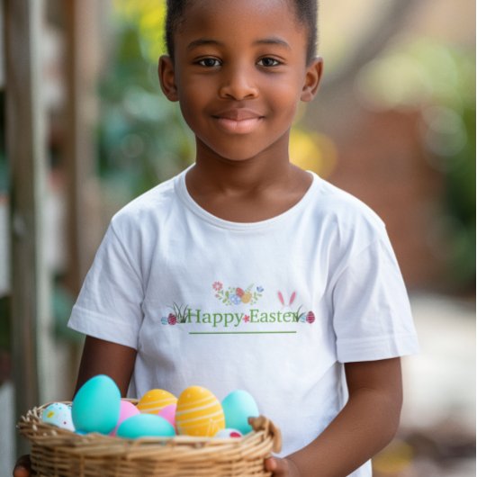 MINIMALISTISCHE OSTBUNNY OAR EIER BLUME DESIGN T-Shirt