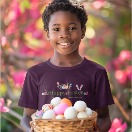 MINIMALISTISCHE OSTBUNNY OAR EIER BLUME DESIGN T-Shirt