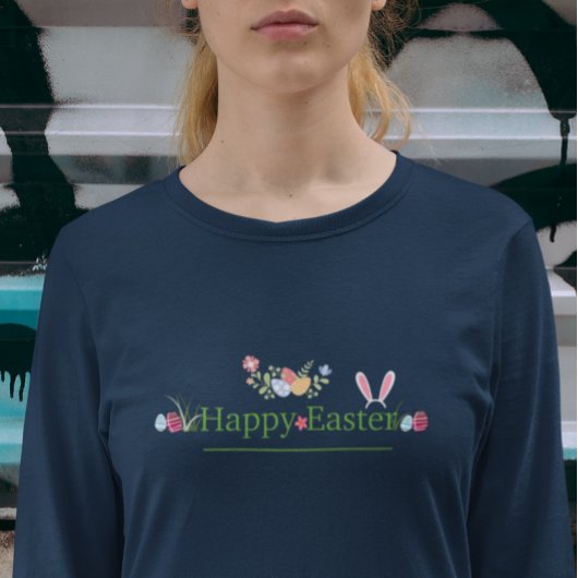 MINIMALISTISCHE OSTBUNNY OAR EIER BLUME DESIGN T-Shirt