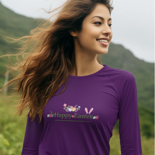 MINIMALISTISCHE OSTBUNNY OAR EIER BLUME DESIGN T-Shirt