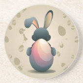 Minimalistische Osterform Getränkeuntersetzer (Vorne)