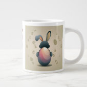 Minimalistische Osterform Jumbo-Tasse (Rechts)