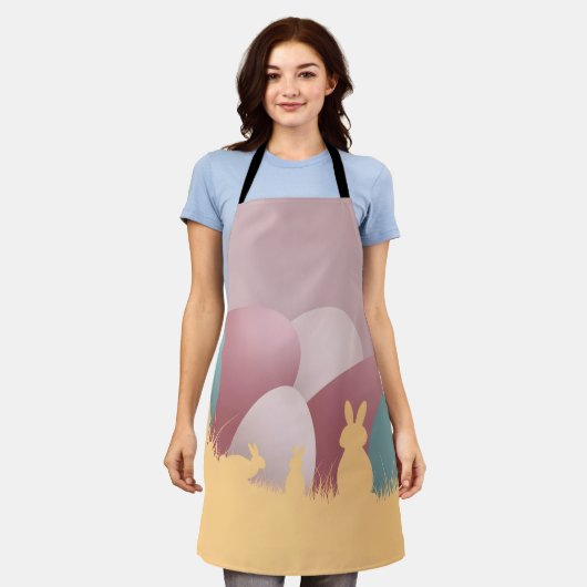Minimalistische Osterform Schürze (Getragen)