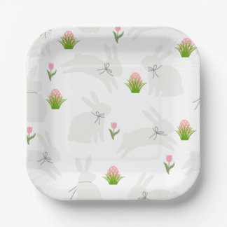 Minimalistische Ostern-Platten Pappteller