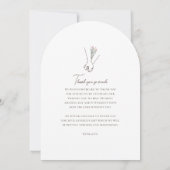 Minimalistische Paare Hand in Hand Art Foto Einladung (Rückseite)