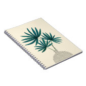 Minimalistische Palm-Blätter in Strippenvase - Mod Notizblock (Rechte Seite)