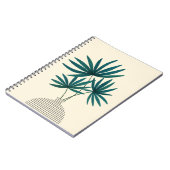 Minimalistische Palm-Blätter in Strippenvase - Mod Notizblock (Linke Seite)