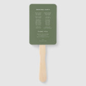 Minimalistische Palmen Fächer (Rückseite)